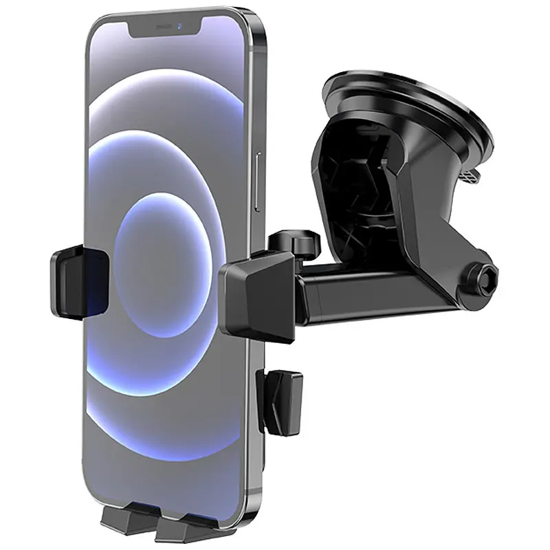 Автодержатель Hoco CA83 David one-button (center console) Black - фото 4