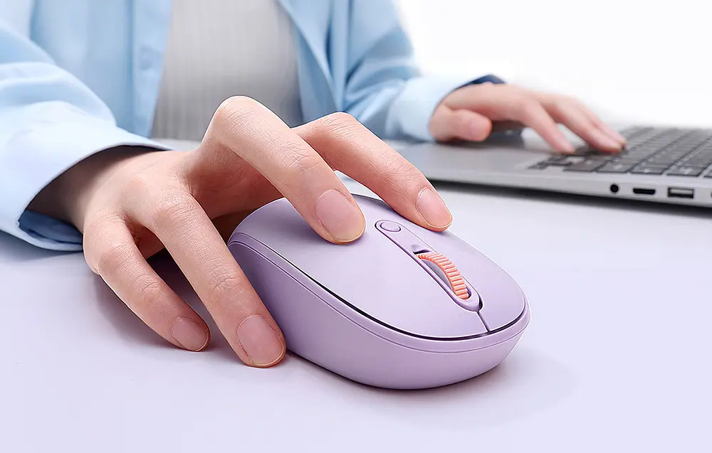 Мишка Baseus F01B Tri-Mode Wireless Mouse 2.4G Purple (B01055503513-00) - фото 2