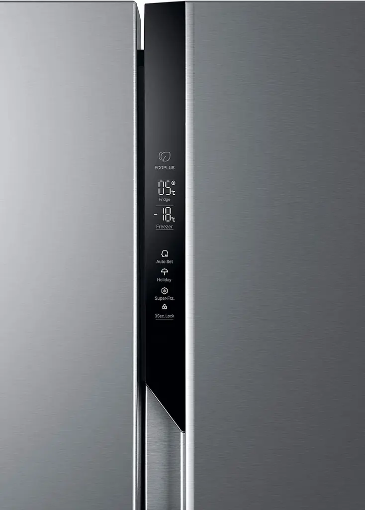 Холодильник Haier SBS, 177.5x90.8х64.7, холод.відд.-337л, мороз.відд.-177л, 2дв., А++, NF, інв., дисплей, сріблястий - фото 3