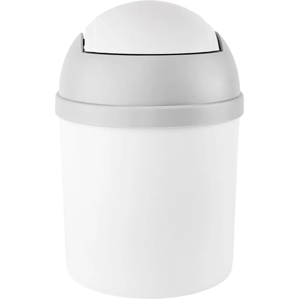 Відро для сміття MBM My Home з кришкою 1.6 л сіре (BIN-10 1.6L GRAY) - фото 4