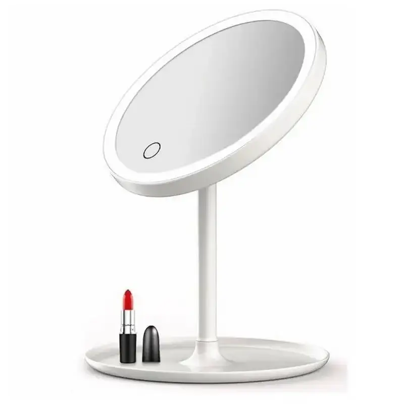 Зеркало для макияжа Xiaomi DOCO LED Beauty Sunlight Small Mirror Standard Edition Simple білий - фото 2
