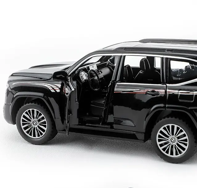 Колекційна металева модель позашляховика АвтоЕксперт Toyota Land Cruiser 300 з інерцією, світлом та звуком 1:32 - фото 4