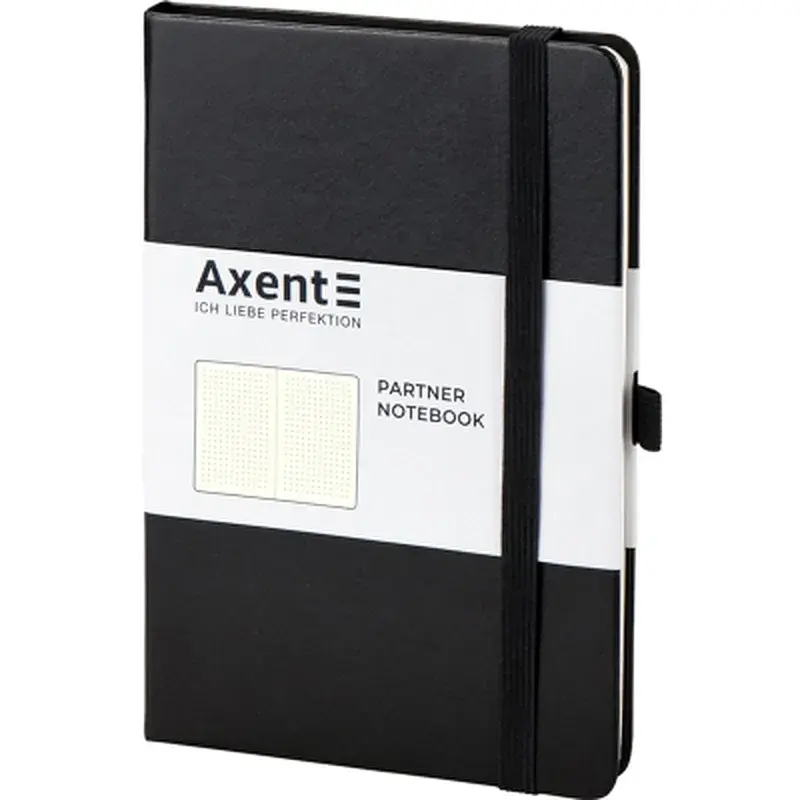 Книга записна Axent Partner, 125x195 мм, 96 аркушів, крапка, чорна (8306-01-A) - фото 2