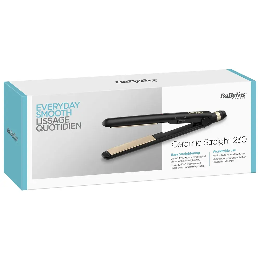 Випрямляч волосся BaByliss Ceramic Straight чорний (ST089E) - фото 5