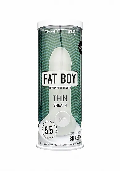 Насадка на пеніс Perfect Fit Fat Boy Thin Clear, 14 см (прозорий) - фото 2