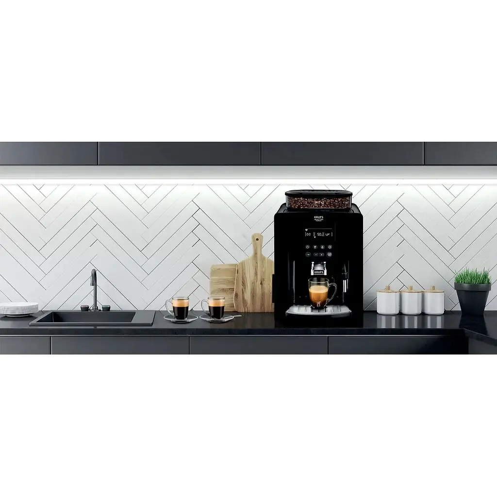 Кофемашина Krups Arabica 1.8 л зерно черное - фото 2