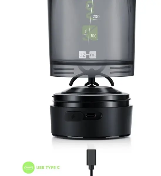 Шейкер спортивный электрический VOLTRX Gallium 600 мл Tritan Green (Gallium_Green) - фото 7