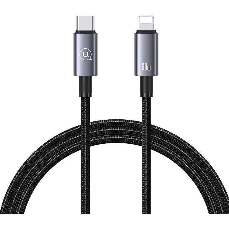 Кабель Usams US-SJ662 USB-C to Lightning 30W 3A 1.2m Tarnish (SJ662USB01) [138986] - фото 2