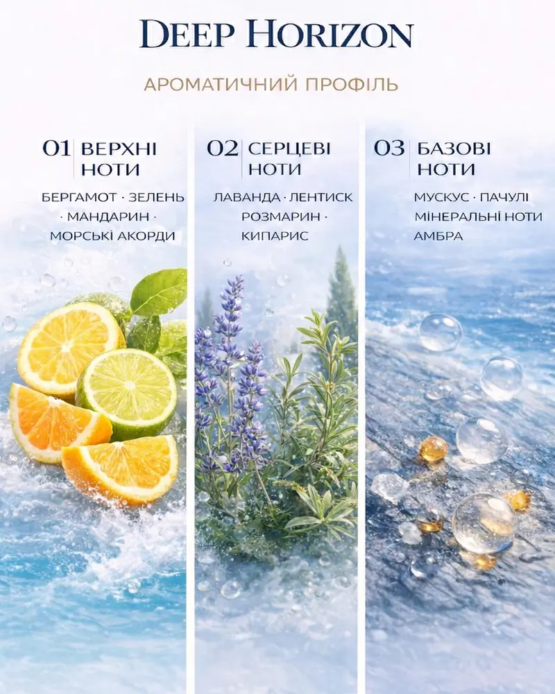 Парфум чоловічий Franterro Deep Horizon 50 мл (FRN-1004) - фото 2