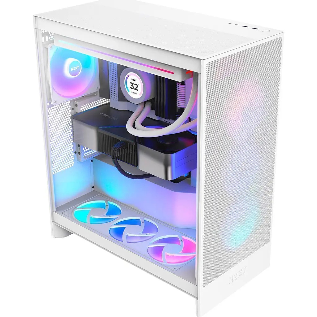 Корпус NZXT H7 Flow RGB White (CM-H72FW-R1) [146831] - фото 9
