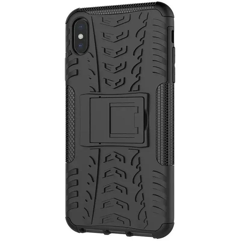 Чохол-накладка Toto Dazzle Kickstand 2 in 1 Case Apple iPhone XS Max Black - фото 3