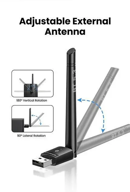 USB Bluetooth-адаптер Ugreen Bluetooth 5.3 передатчик для компьютера ноутбука Black (15610) - фото 4