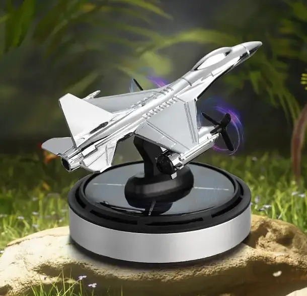 Ароматизатор для автомобіля Винищувач B2 f16 на сонячній батареї Сріблястий - фото 5