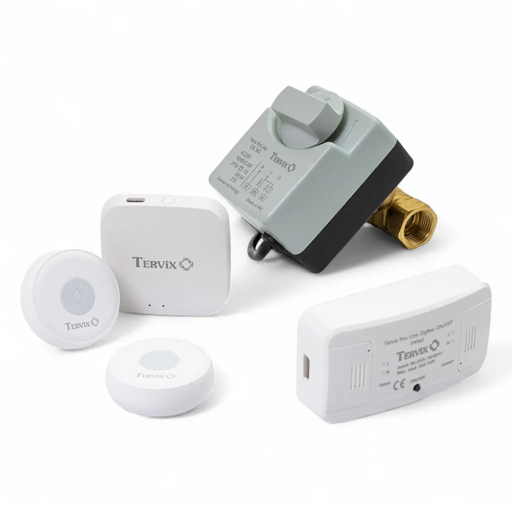 Система захисту від потопу для розумного будинку Tervix ZigBee Water Stop на 1 трубу 1/2" (4912611) - фото 2