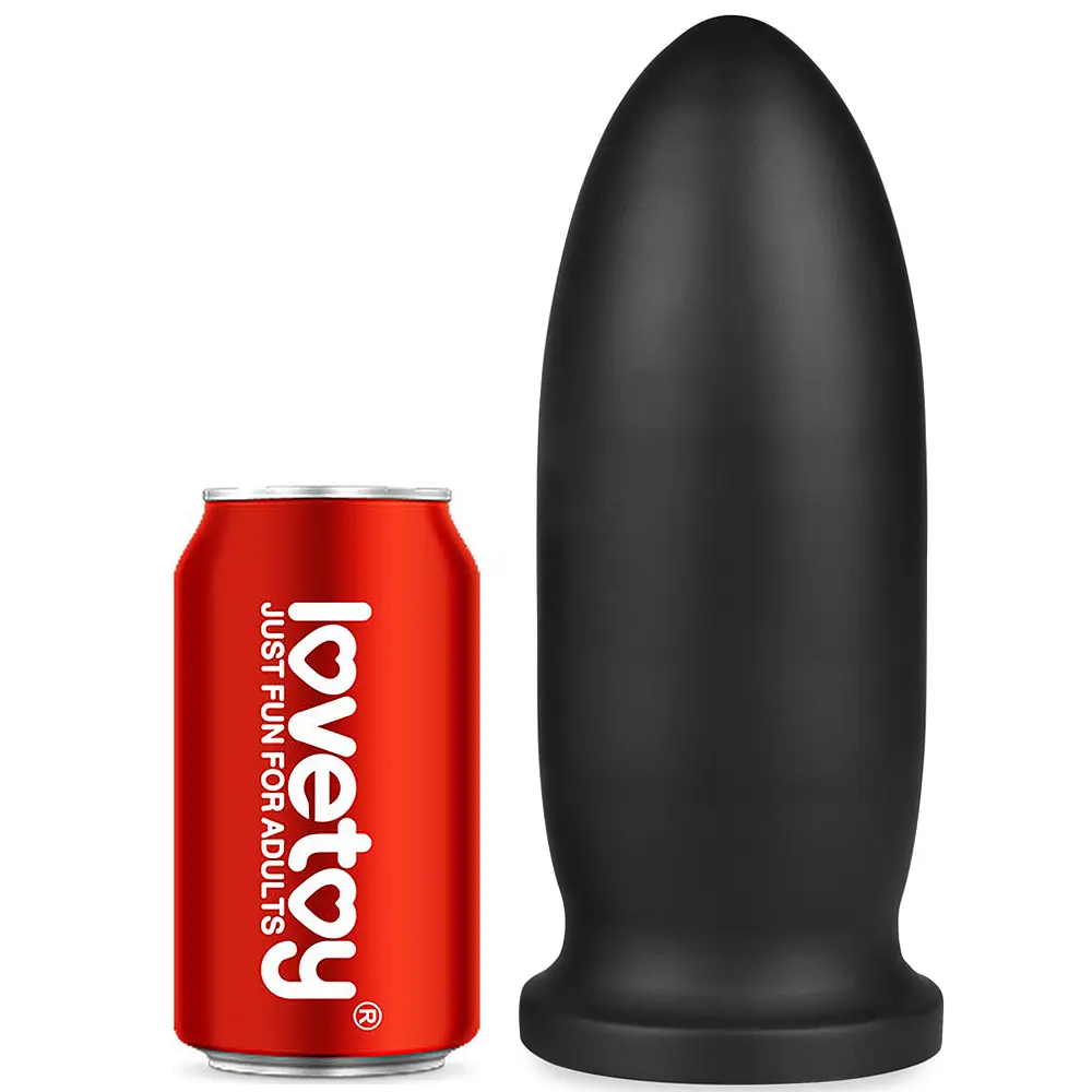 Велика анальна пробка LoveToy 9 King Sized Anal Bomber Black, 23х8.5 см, чорний - фото 4