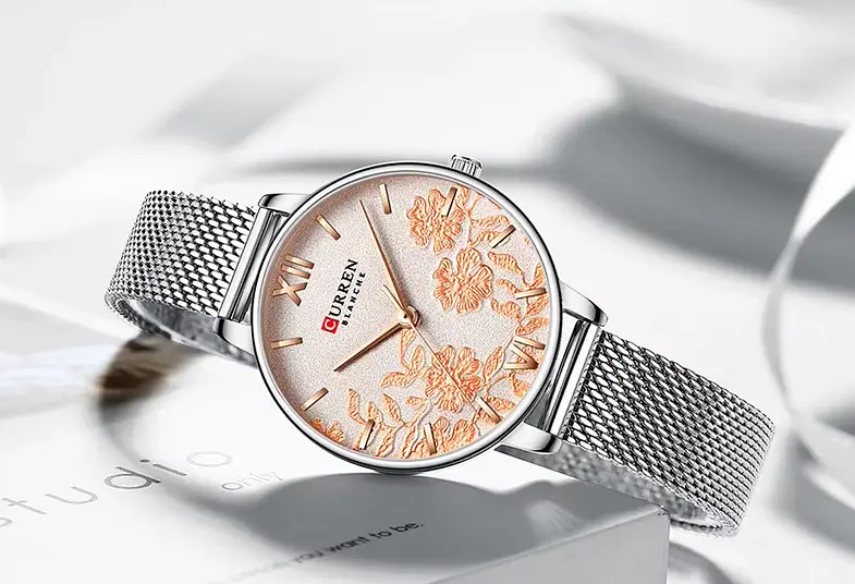 Годинники наручні жіночі Curren 9065B Silver (18681) - фото 2