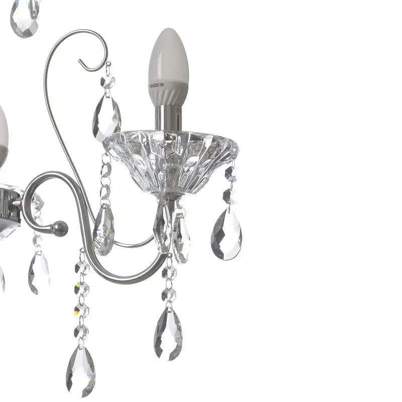 Люстра свеча Brille подвесная хрустальная E14 60W (BCL-655S/3) - фото 2