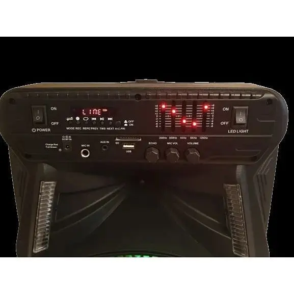 Акумуляторна акустична система ZPX ZX-7773 колонка валіза 80Вт USB SD FM радіо Bluetooth мікрофон ДК (ZX-7773) - фото 2
