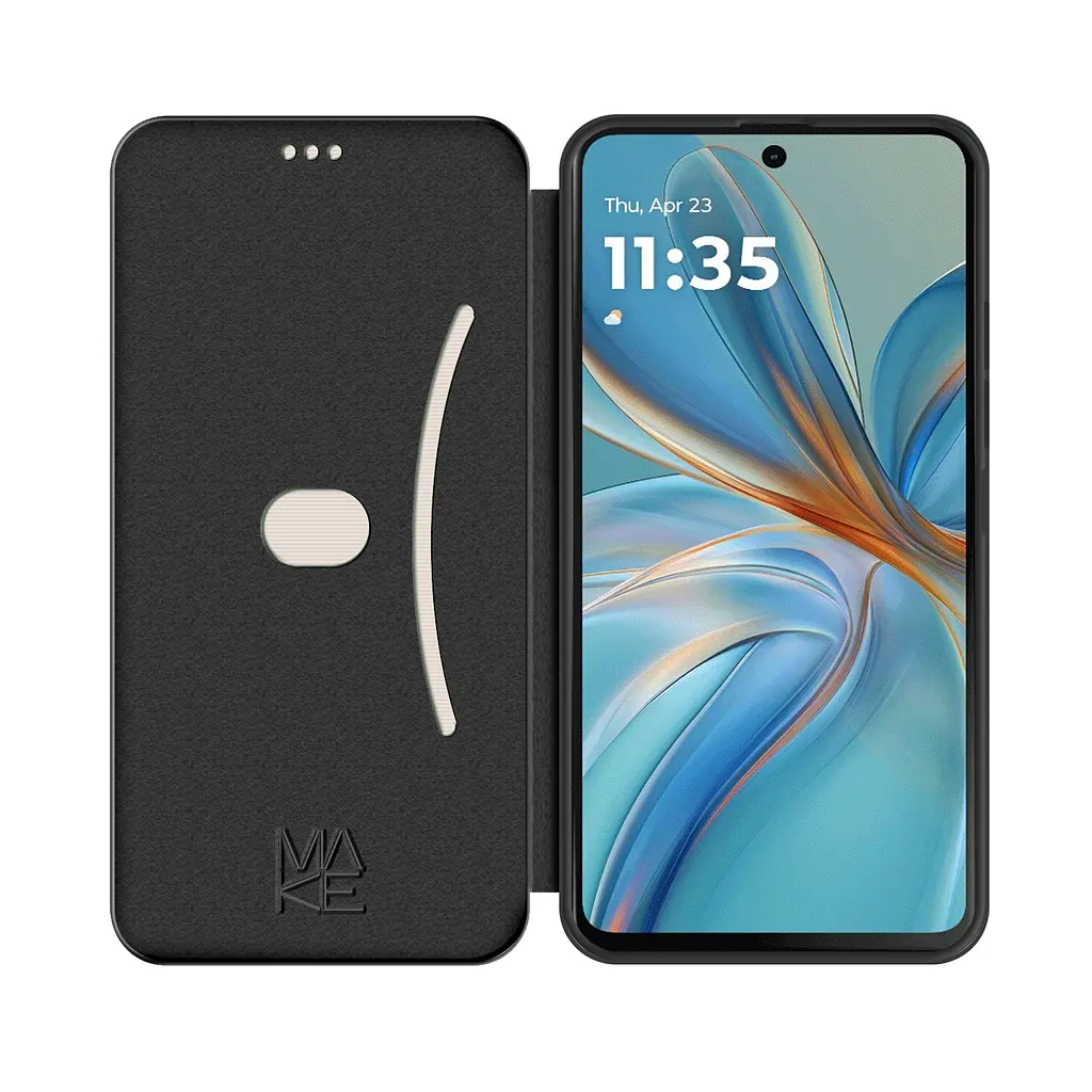 Чехол-книга Make Motorola G75 Flip Black - фото 3
