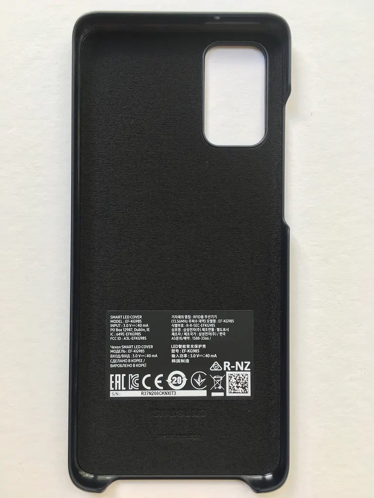 Чохол оригінальний Official LED Cover EF-KG985CBEGRU для Samsung Galaxy S20 Plus (6.7") Black - фото 4