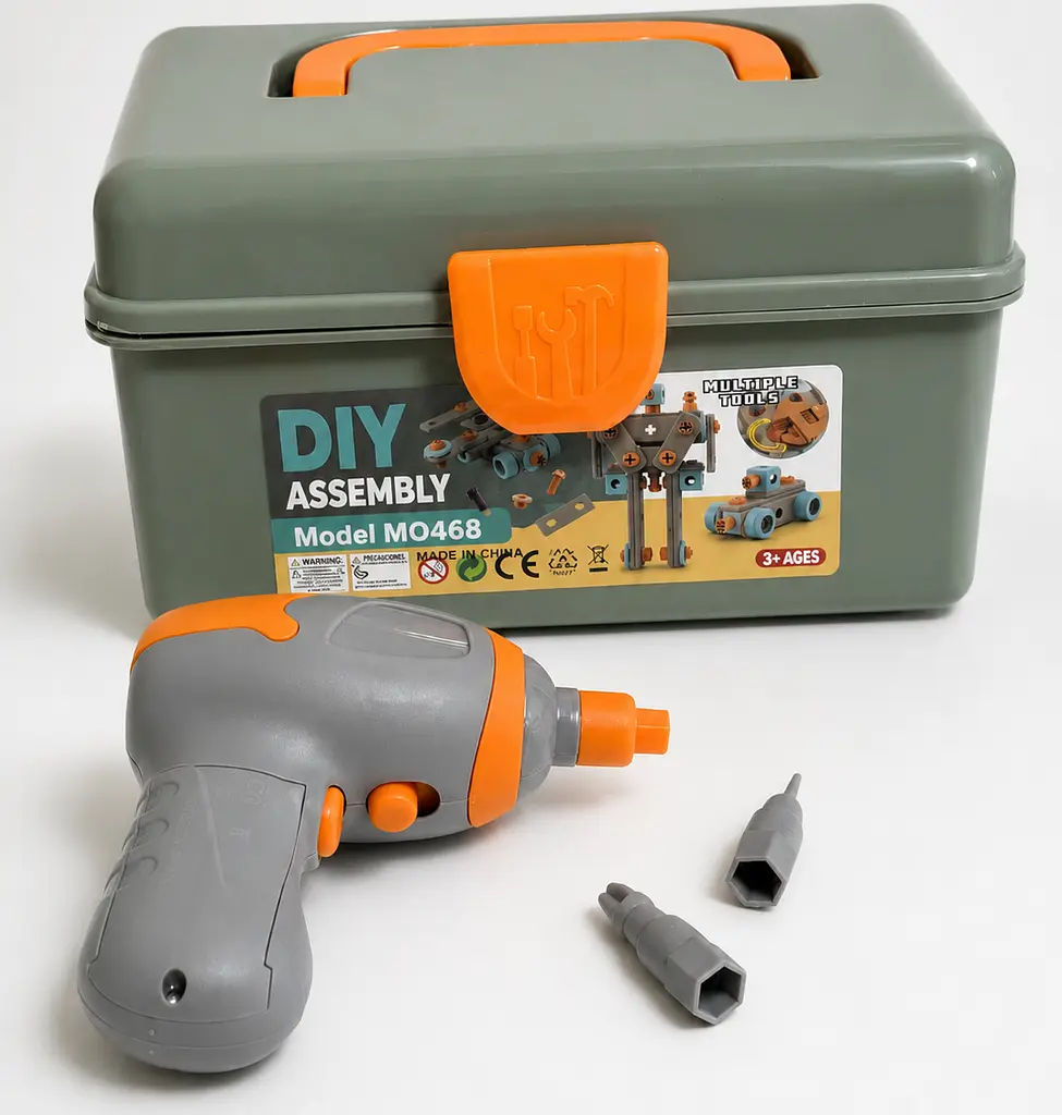 Дитячий конструктор BauTech DIY Model MO468 юний технік із шуруповертом на 147 деталей - фото 4