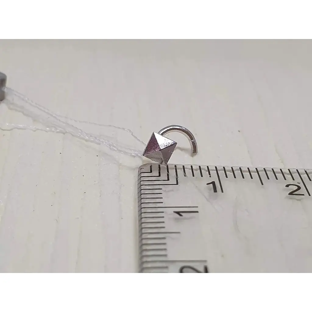 Срібна сережка-пірсинг Астор в ніс. 918-2438Р - фото 4