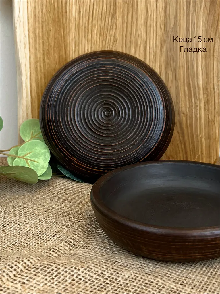 Столовий сервіз керамічного (глиняного) посуду на 12 чоловік Гладкий - фото 5