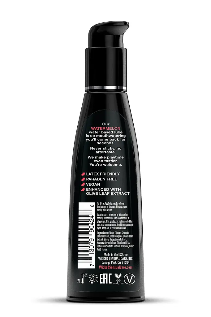 Їстівний лубрикант зі смаком кавуна Wicked Aqua Watermelon Flavored 120 ml - фото 2