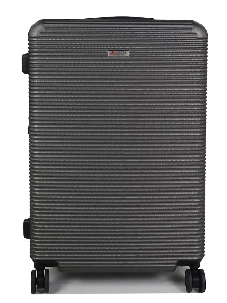 Валіза дорожній гігант (XL) полікарбонат Airtex 968 110л 75х50х30 см Темно-сірий (Dark grey) - фото 3