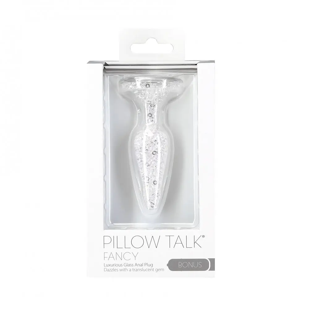 Скляна анальна пробка Pillow Talk - Fancy - Luxurious Glass Anal Plug, 10.1х3 см - фото 3