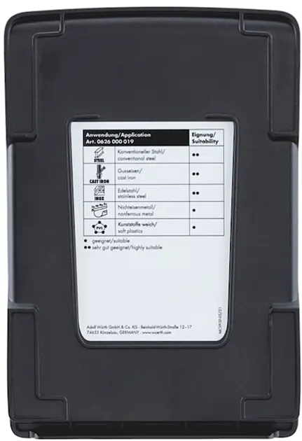 Набір свердел спіральних Wurth DIN338-HSCO-OX-(D1-10)-0.5 ZEBRA 19 шт. (арт. 0626000019) - фото 3