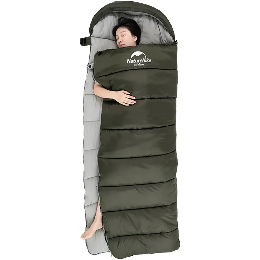 Спальний мішок Naturehike U250S NH20MSD07 R Dark Green - фото 4