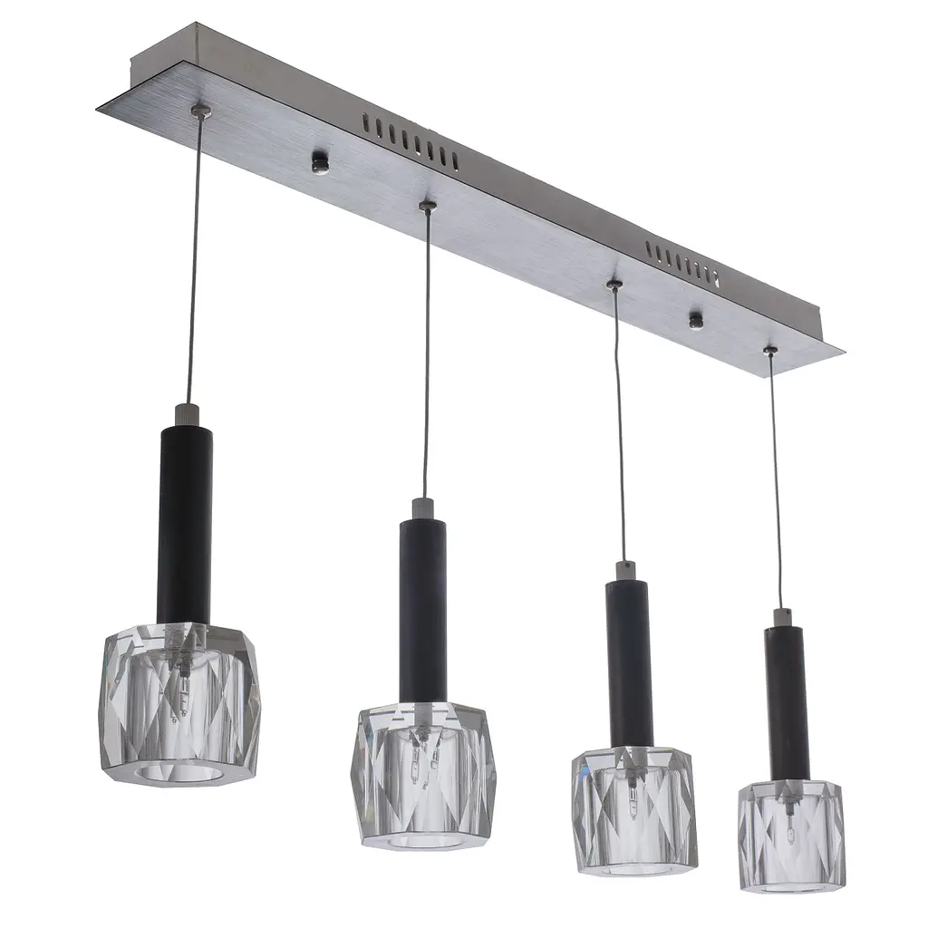 Люстра подвесная Brille галогенная G4 20W BK (BR-01274S/4) - фото 5