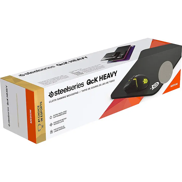 Игровая поверхность SteelSeries QcK Heavy Medium 2020 Edition Black (63836) - фото 3