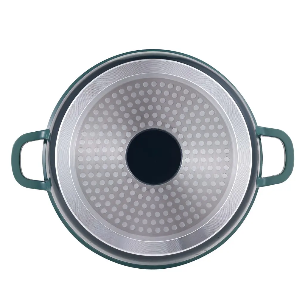 Каструля з кришкою Bergner Excalibur зелена 24 см 4,2 л (BG-36101-GR) - фото 3