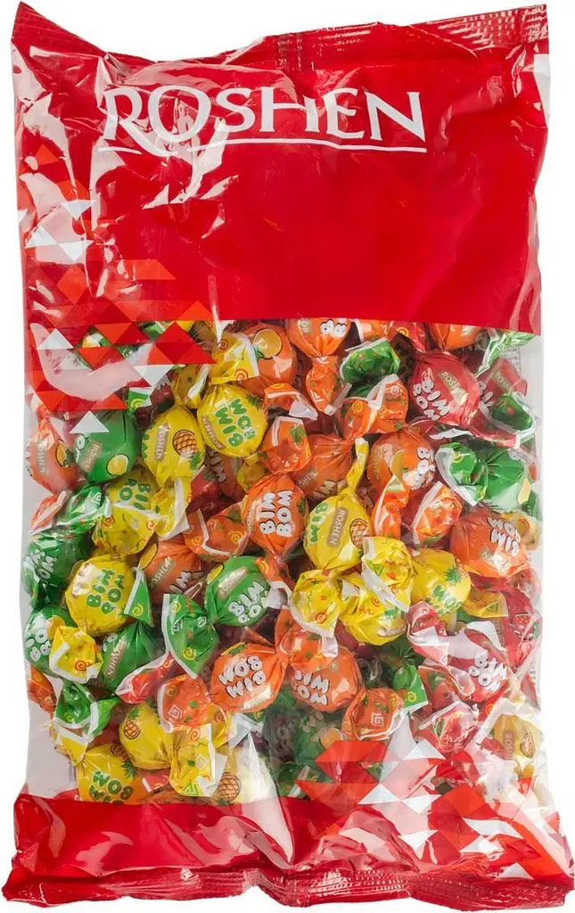 Карамель Roshen Бім-Бом льодяникова з начинкою 1 кг