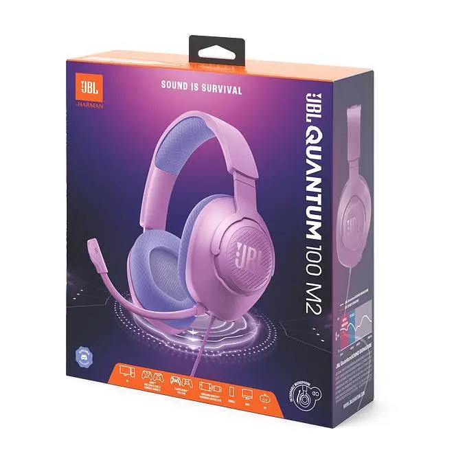 Навушники з мікрофоном JBL Quantum 100M2 JBLQTUM100M2PUR Purple - фото 9