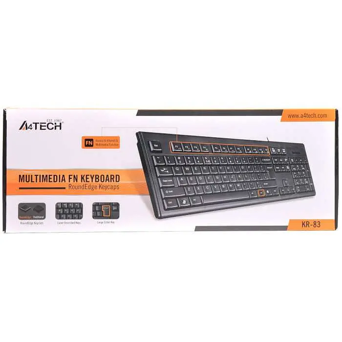 Клавиатура A4Tech KR-83 USB Black (KR-83) (KR-83 USB (Black)) - фото 3
