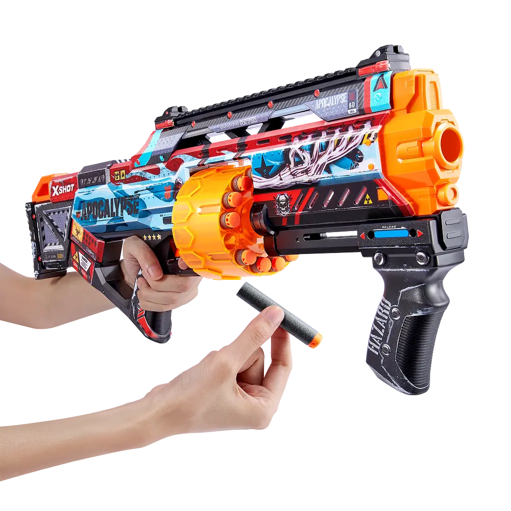Швидкострільний бластер Zuru X-Shot Skins Last Stand Apocalypse 16 патронів (36518D) - фото 3