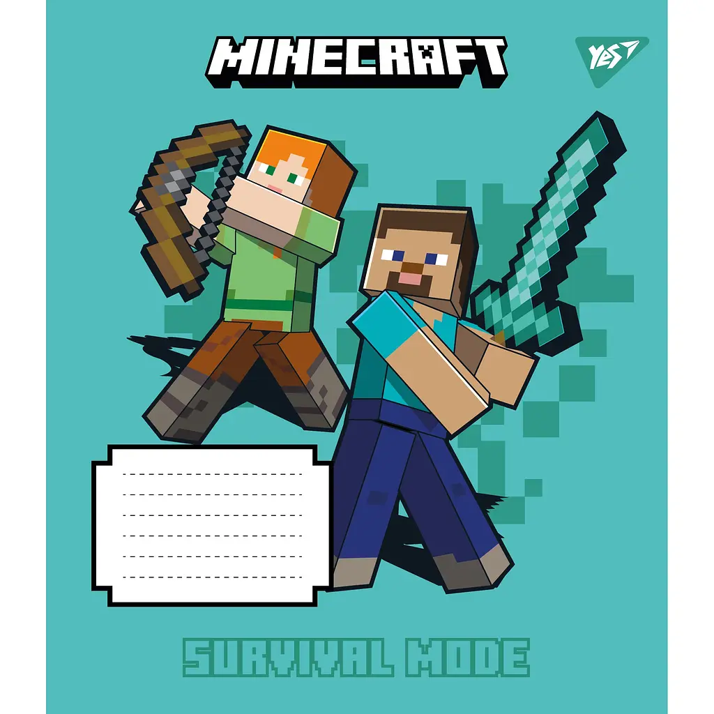 Набор тетрадей Yes Minecraft Signs A5 в клетку 18 листов 25 шт. (767559) - фото 6