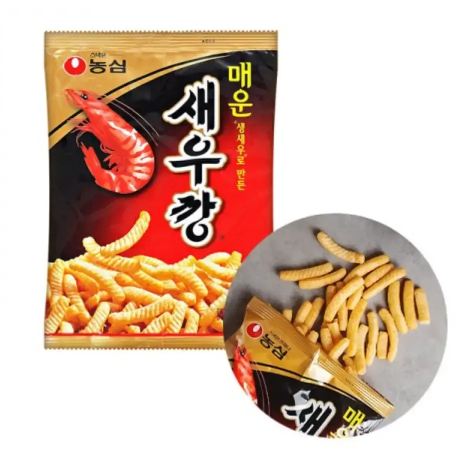 Крекери Nongshim Spicy Shrimp Crackers креветкові гострі 75 г - фото 4
