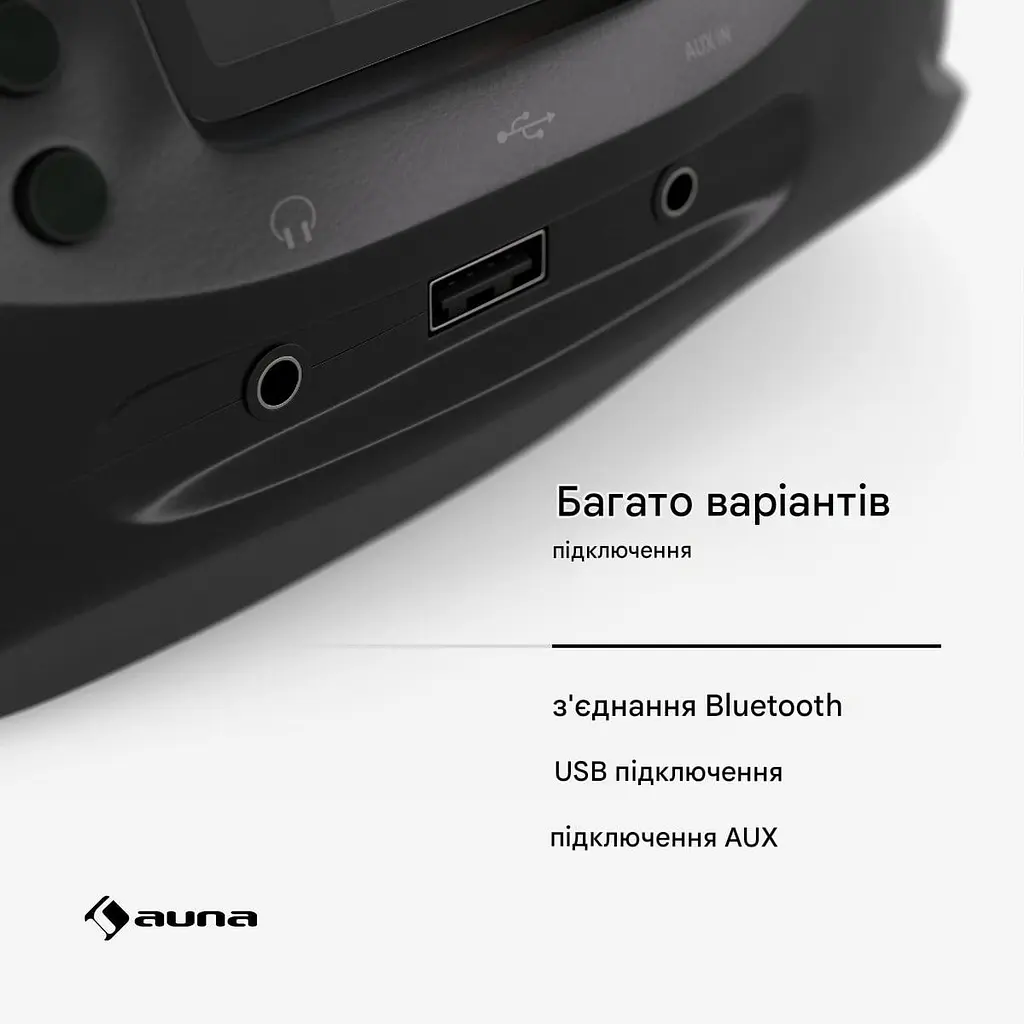 Бумбокс Auna Roadie Smart IR/DAB/BT/CD/MP3 USB (10040492) - фото 5