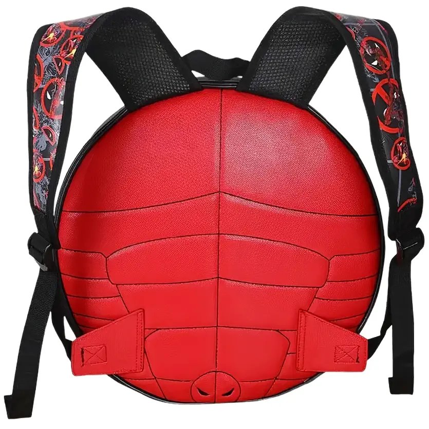 Круглий рюкзак Marvel Deadpool Superhero Logo чорно-червоний (rucksack DP 205) - фото 2