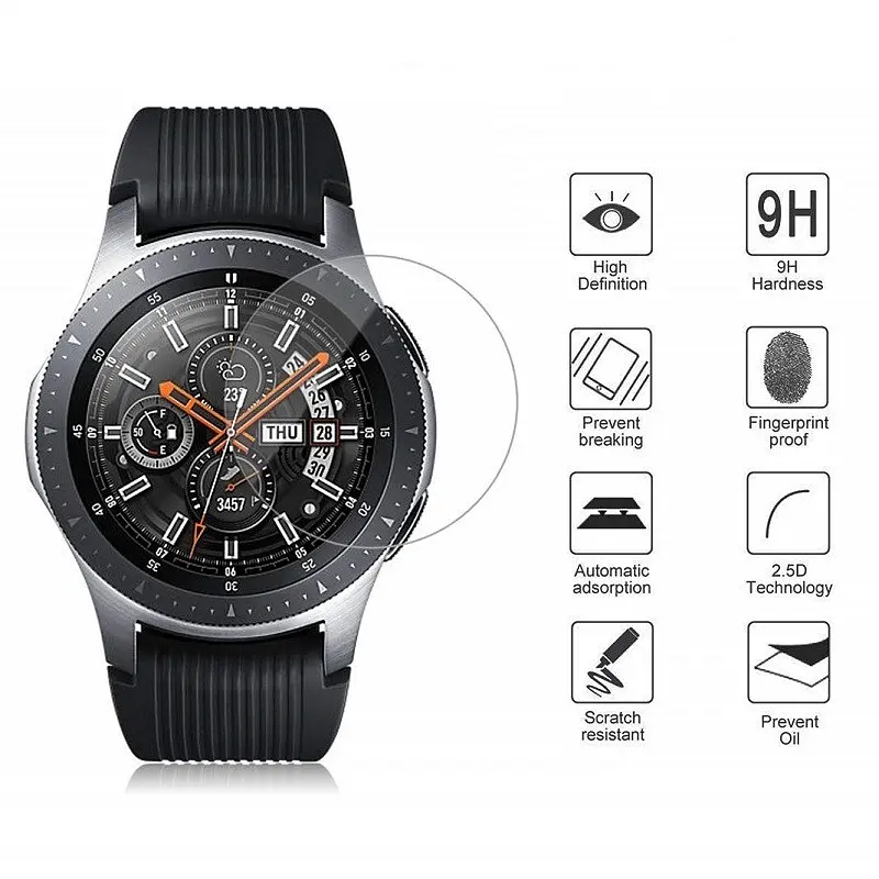 Закаленное стекло для часов Samsung Galaxy Watch 42 мм VSKEY, диаметр 30,5 мм - фото 4