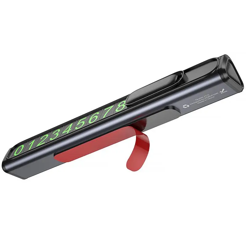 Автовизитка Borofone FC3 Ronny Black/Metal gray - фото 2