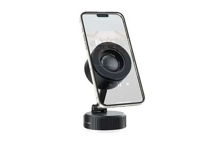 Магнітний тримач A01 для смартфонів та планшетів з Bluetooth-колонкою 3 Вт • Тримач для гаджетів магнітний + колонка