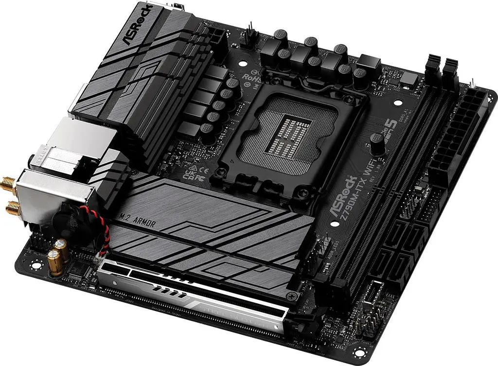 Материнська плата ASRock Z790M-ITX Wi-Fi LGA 1700 (Z790M-ITX WiFi) Б/В - фото 2