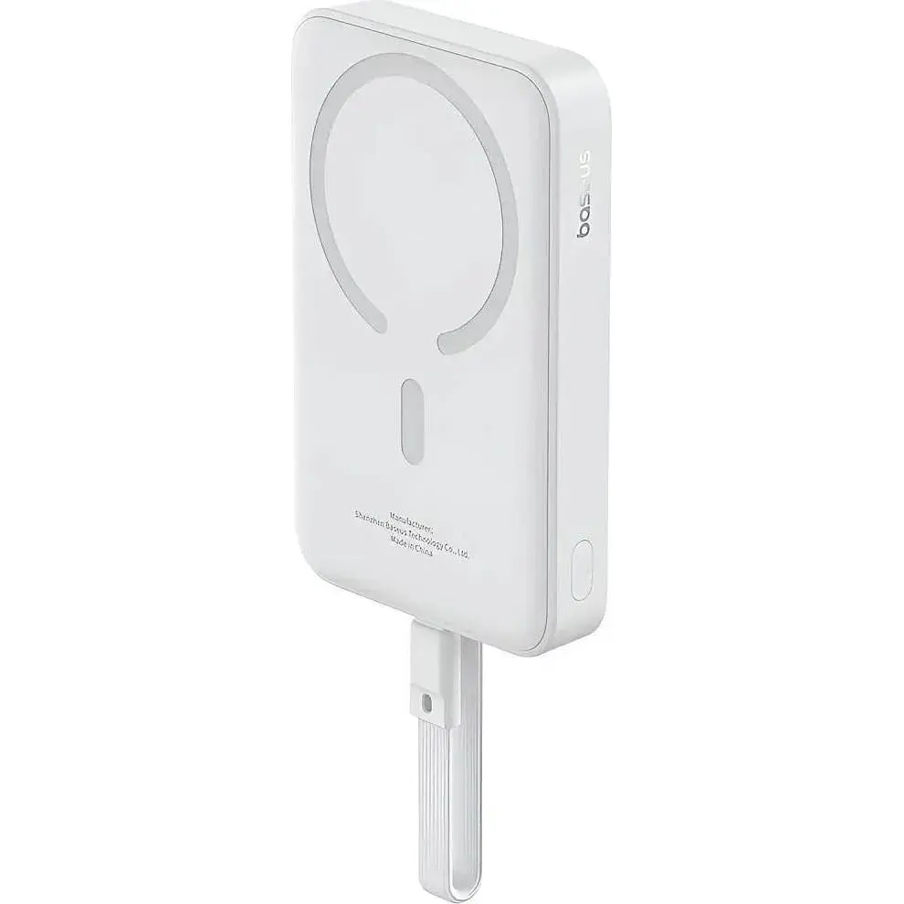 Зовнішній акумулятор Baseus Magnetic Mini 10000mAh 30W White (P1002210B223-00) [140838] - фото 6