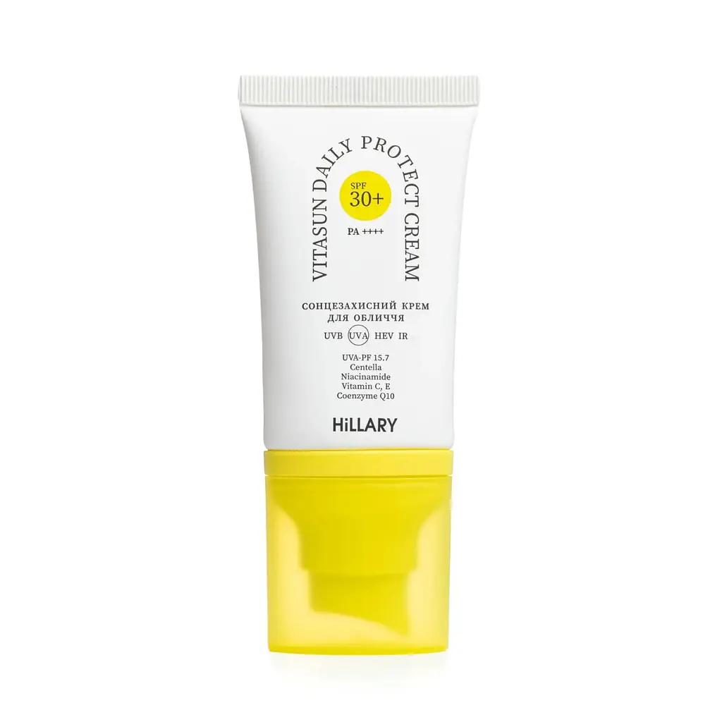 Сонцезахисний крем для обличчя SPF 30+ VitaSun Daily Protect Cream Hillary 40 мл - фото 2