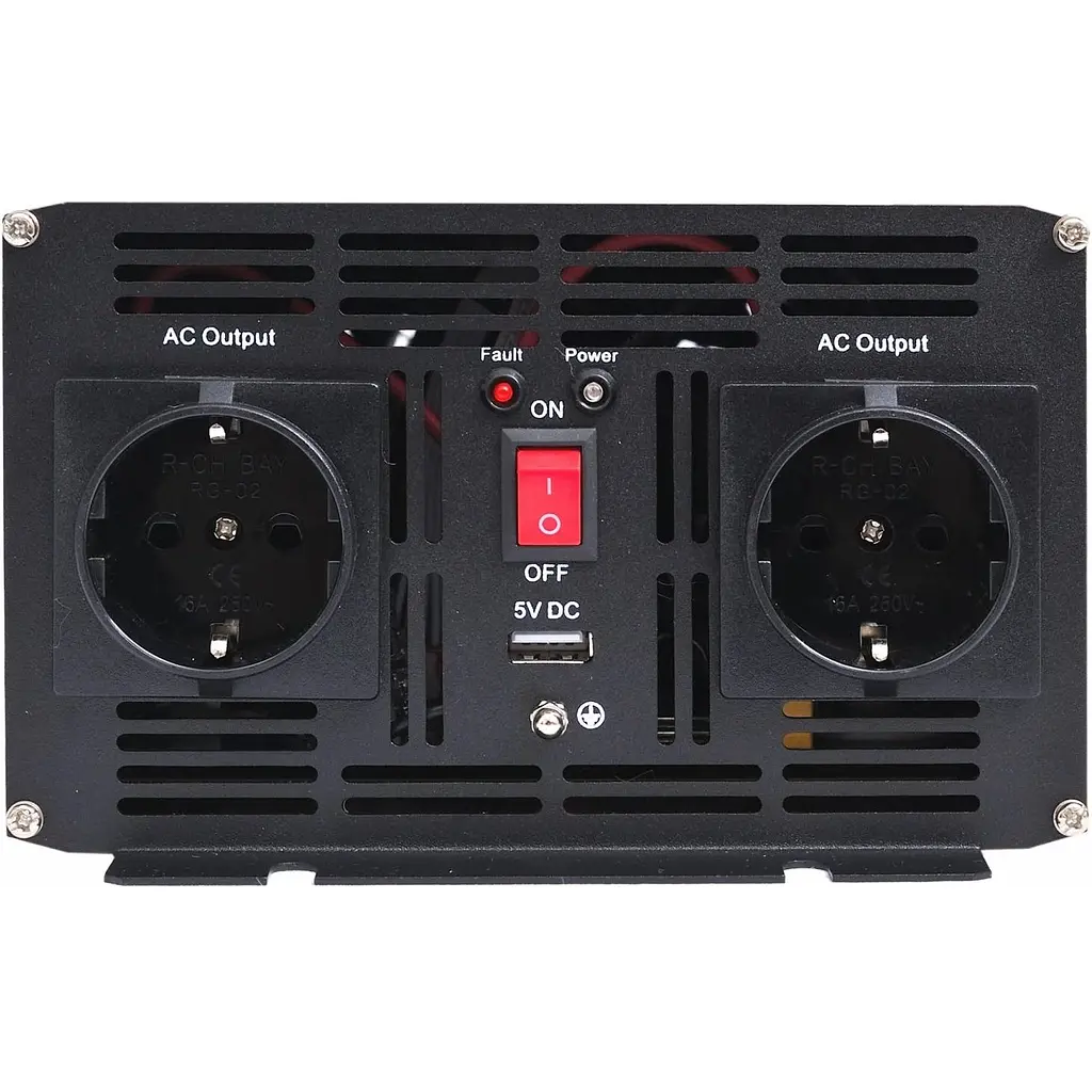 Автомобільний інвертор Pulsepad MSW-1000 12V 1000W Modified Sine Wave [111695] - фото 3